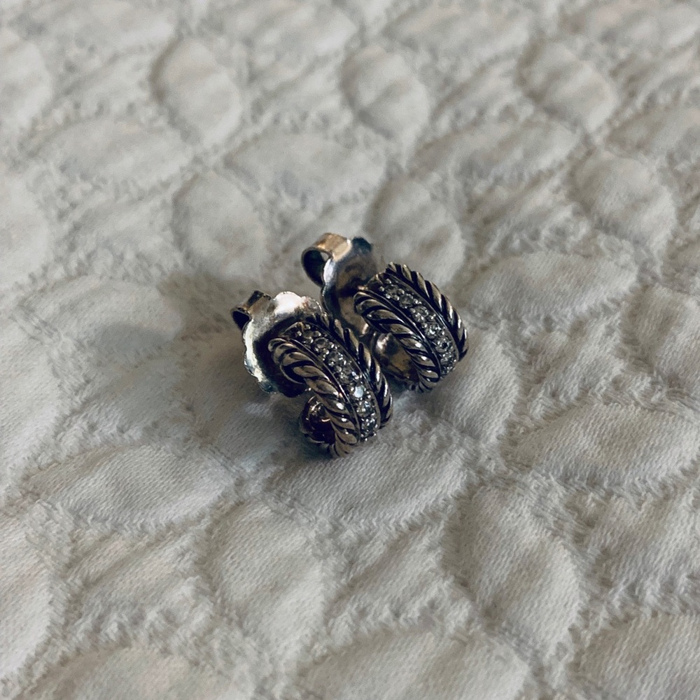 David Yurman Cable Classics Diamond Earrings